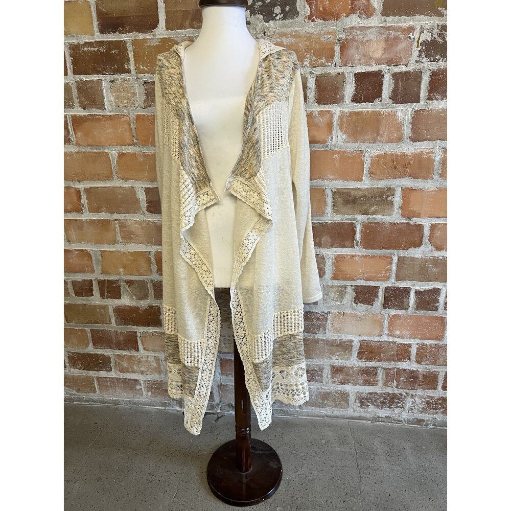 Miss Me Lagenlook Mori Fairycore Duster Cardigan Sweater Size Large
